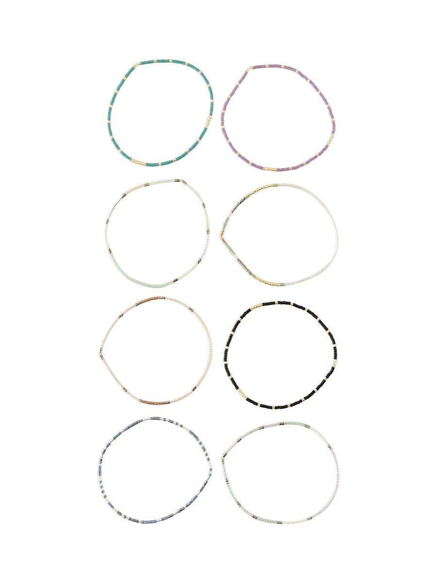 Pieces PCVUA 8-PACK BRACELET, Gold Colour, highres - 17123245_GoldColour_924093_008.jpg