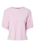 Pieces PCMILJE TOP MED KORTE ÆRMER, Pink Tulle, highres - 17163762_PinkTulle_001.jpg