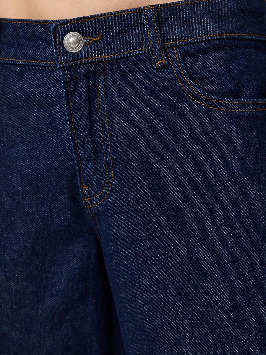 Carousel image - PCSELMA LW WIDE FIT JEANS, Dark Blue Denim | 4