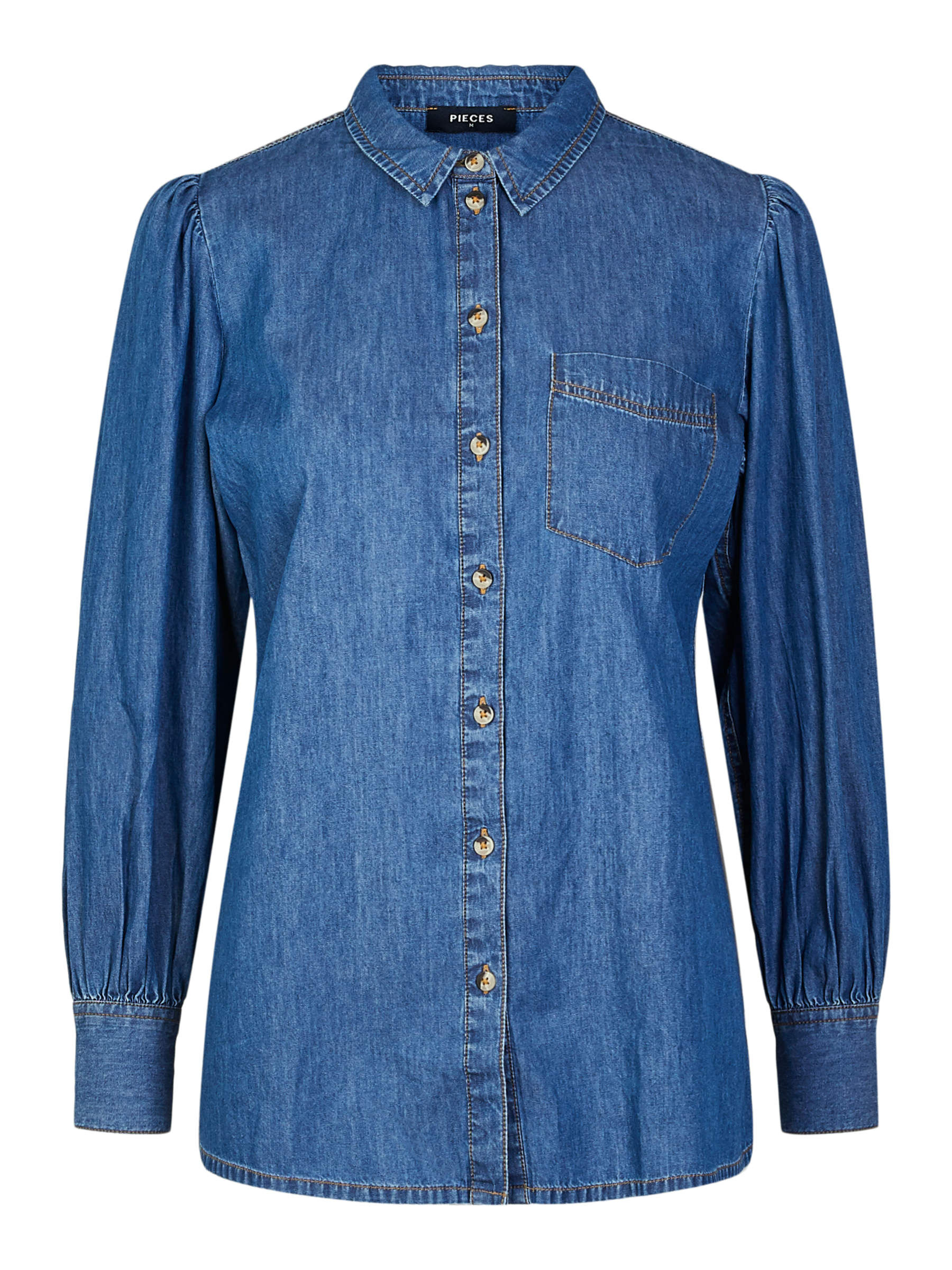 Manches bouffantes chemise en jean | Pieces