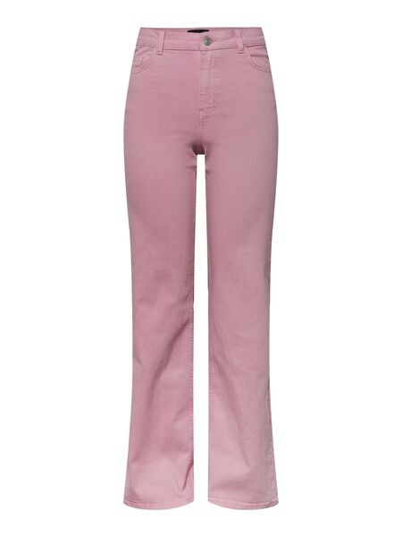 Pieces PCPEGGY HW JEANS MED VIDA BEN, Begonia Pink, highres - 17133448_BegoniaPink_001.jpg