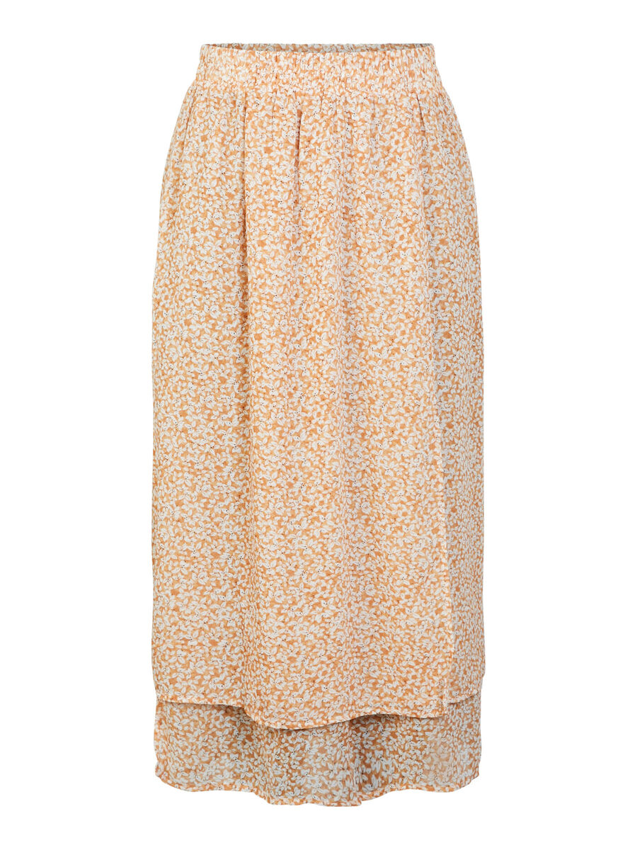 Pieces PCANABELLE MIDI SKIRT, Apricot, highres - 17103503_Apricot_756612_001.jpg