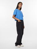 Pieces T-SHIRT CROPPED, French Blue, highres - 17146319_FrenchBlue_005.jpg