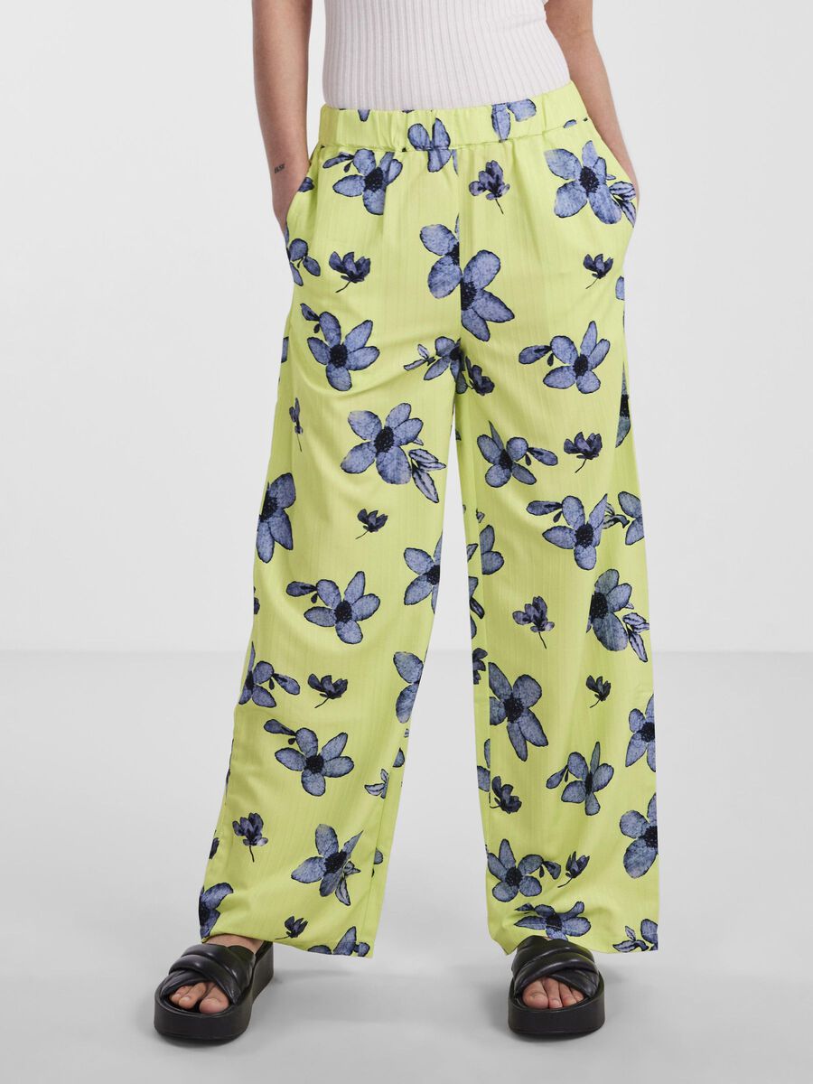 Pieces PCSUNNY WIDE LEG BROEK, Neon Yellow, highres - 17143571_NeonYellow_1064901_003.jpg