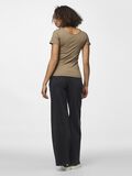 Product image thumbnail - PCKITTE  TOP MED KORTE ÆRMER, Fossil | 2
