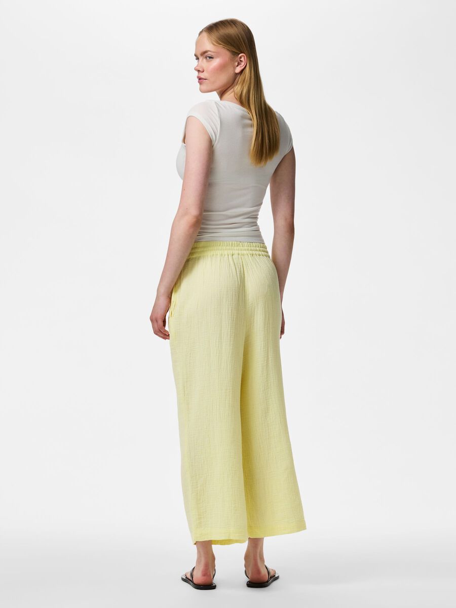 Product carousel image - PCSASTINA HW MUSSELIN CULOTTES, French Vanilla | 2