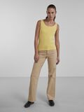 Pieces RIBBED COTTON TOP, Flax, highres - 17101438_Flax_005.jpg