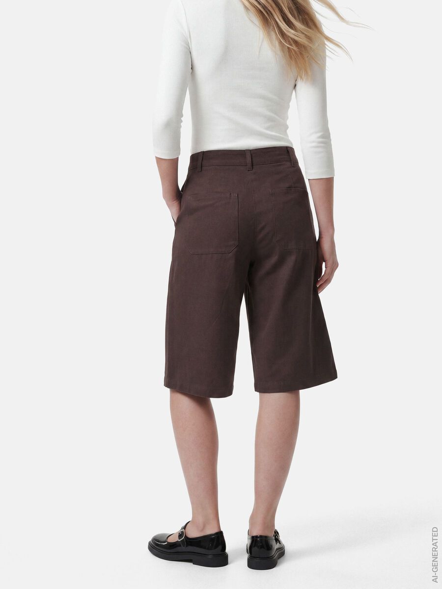 Carousel image 7 PCRIKKE HW BERMUDASHORTS, Hot Fudge