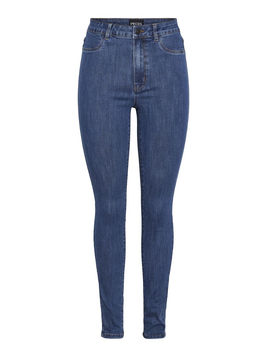Pieces PCDEA HW JEGGINGS, Medium Blue Denim, highres - 17151020_MediumBlueDenim_001.jpg
