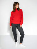 Pieces LANGÆRMET STRIK PULLOVER, Flame Scarlet, highres - 17090954_FlameScarlet_005.jpg