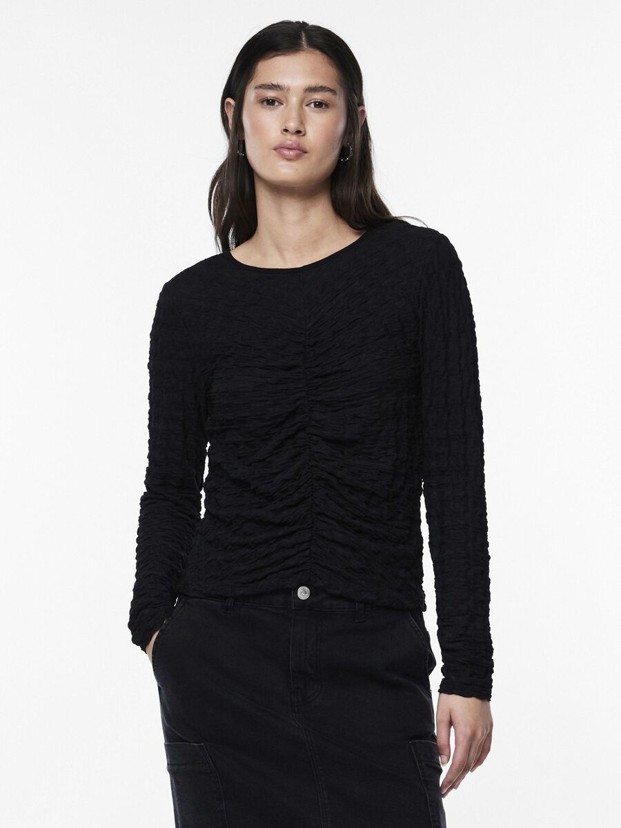 Pieces PCALISA LONG SLEEVED TOP, Black, highres - 17147424_Black_003.jpg