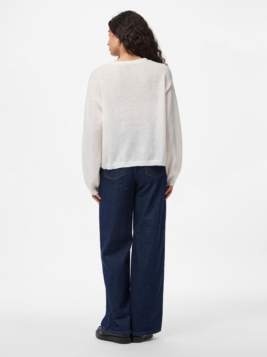 Pieces PCIDA KNITTED PULLOVER, Cloud Dancer, highres - 17157588_CloudDancer_004.jpg