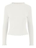 Pieces PCTULLE PETITE LONG SLEEVED TOP, Cloud Dancer, highres - 17117802_CloudDancer_001.jpg