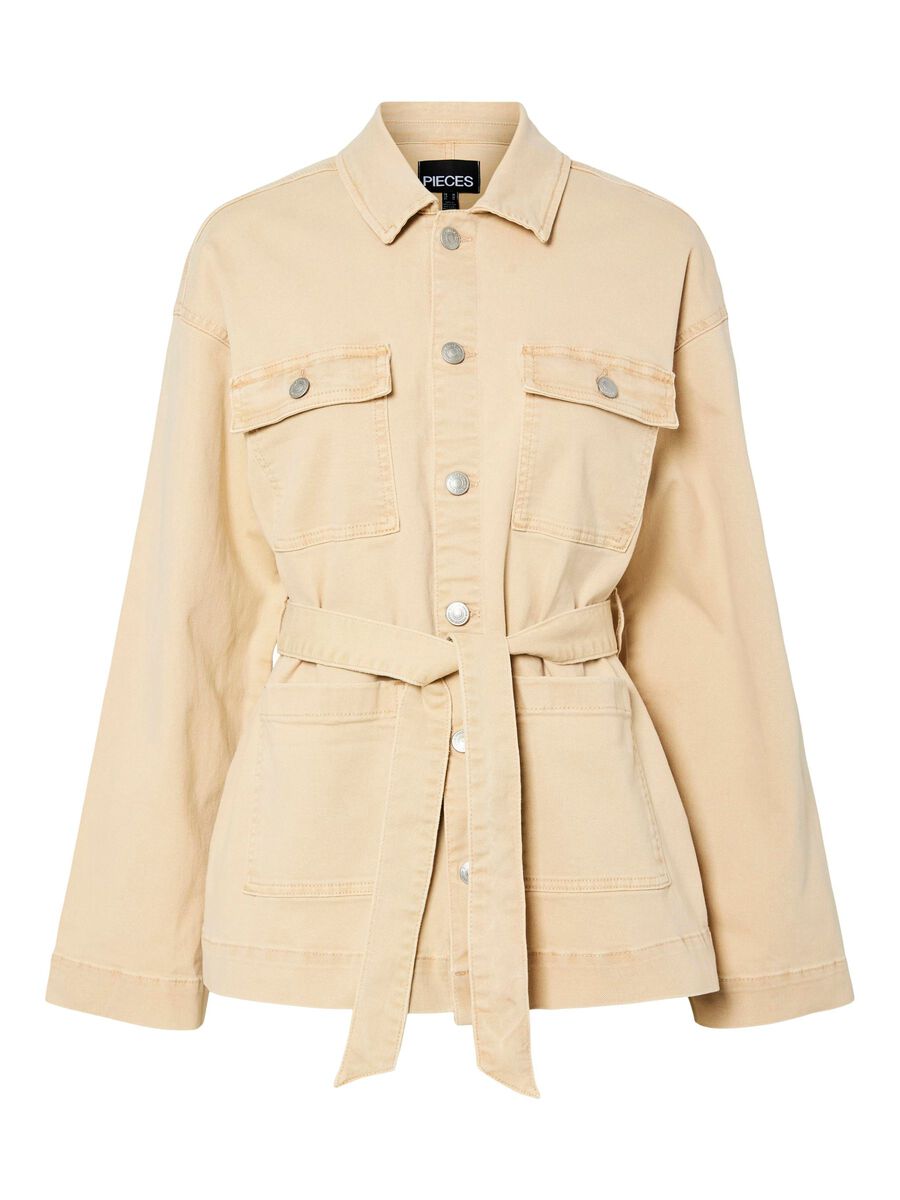 Pieces PCTORA JEANSJACKE, Sandshell, highres - 17157140_Sandshell_001.jpg