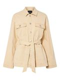 Pieces PCTORA DENIM JACKET, Sandshell, highres - 17157140_Sandshell_001.jpg