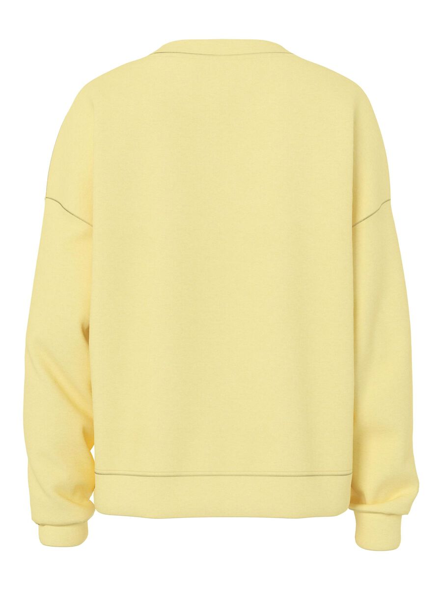 Pieces PCCHILLI LOOSE FIT SWEATSHIRT, Pale Banana, highres - 17156302_PaleBanana_002.jpg