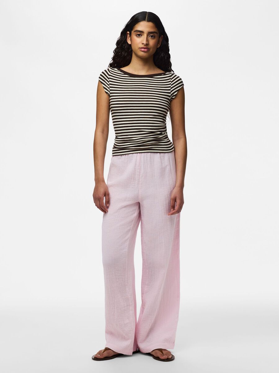 Carousel image - PANTALONES DE PIERNA ANCHA, Cradle Pink | 4