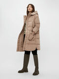 Pieces LONG PADDED JACKET, Taupe Gray, highres - 17107276_TaupeGray_005.jpg