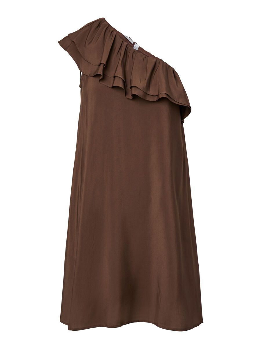 Product carousel image - PCPENELOPE ONE-SHOULDER MIDIKLEID, Chicory Coffee | 2