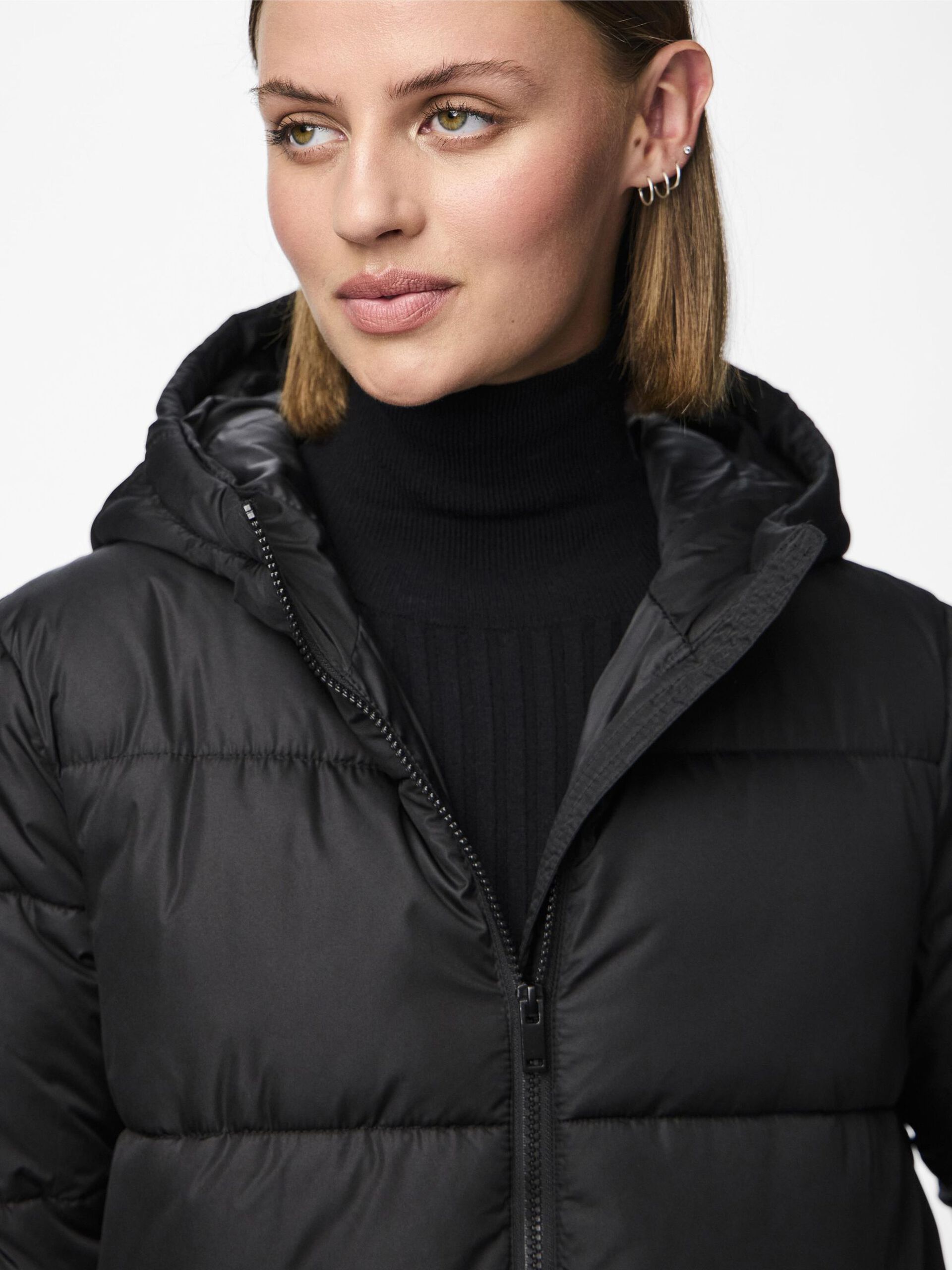 Carousel image - PCBEE - LONG VESTE REMBOURRÉE, Black | 4