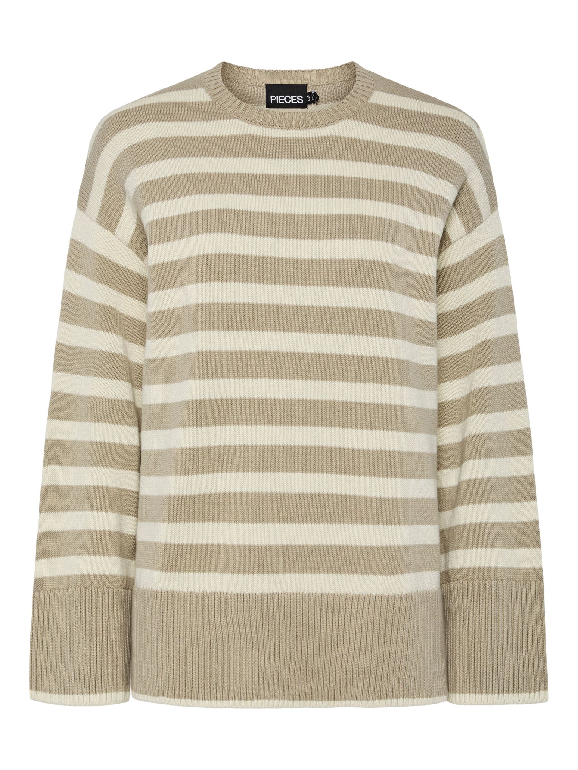 Carousel image - PCAVA SLIT KNITTED PULLOVER, Crockery | 6