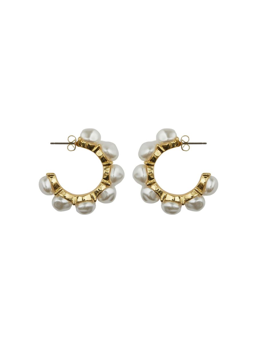 Pieces FPMERLE EARRINGS, Gold Colour, highres - 17131344_GoldColour_001.jpg