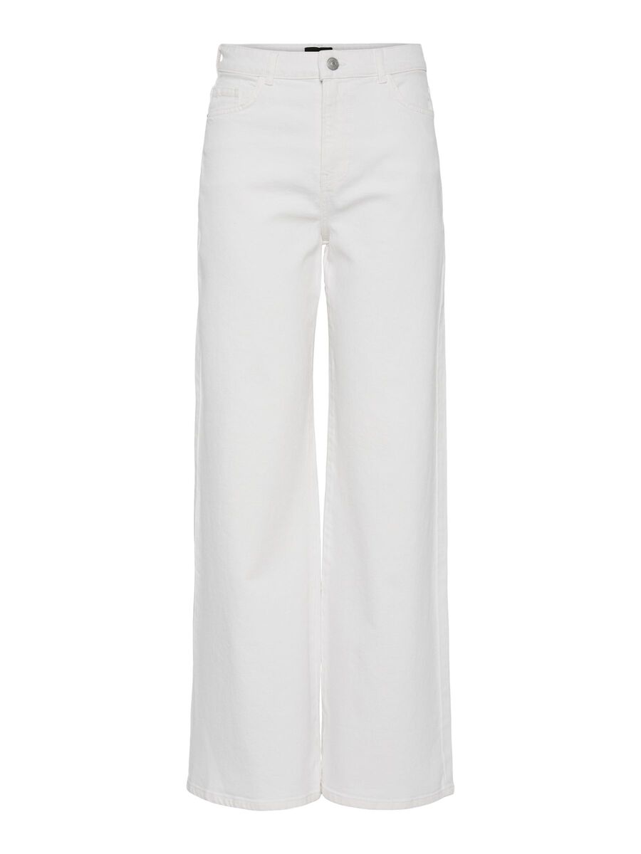Pieces PCSELMA HW VIDA JEANS, Bright White, highres - 17154623_BrightWhite_001.jpg