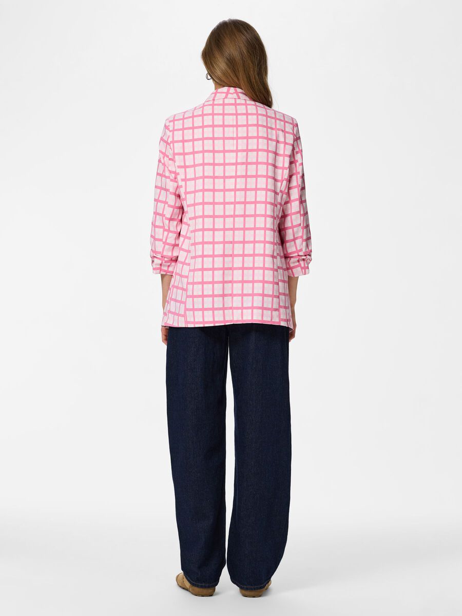 Product carousel image - PCBOSELLA 3/4 PRINTED BLAZER, Cloud Dancer | 2