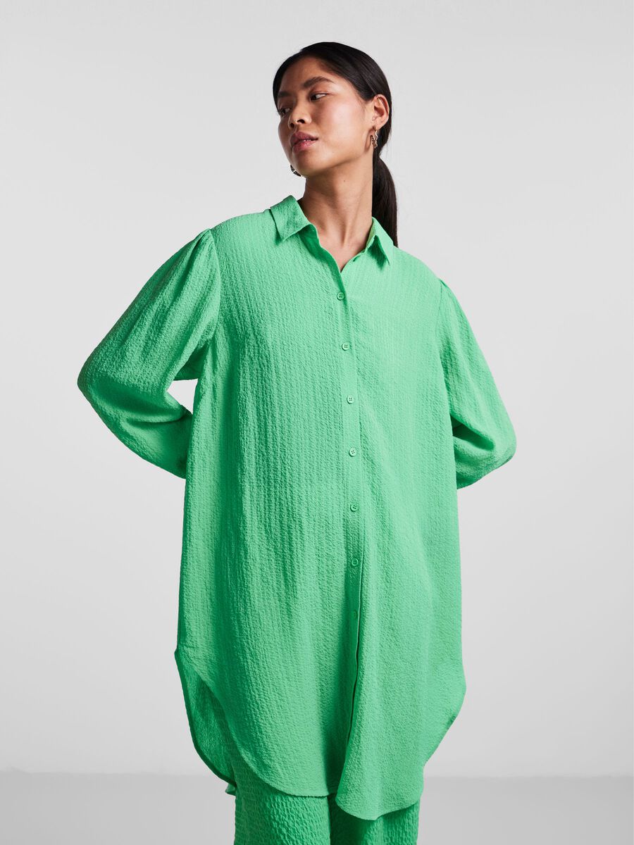 Pieces PCNORIA LONG SLEEVED SHIRT, Irish Green, highres - 17141473_IrishGreen_003.jpg