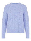 Pieces CABLE KNITTED PULLOVER, Pale Iris, highres - 17113047_PaleIris_001.jpg