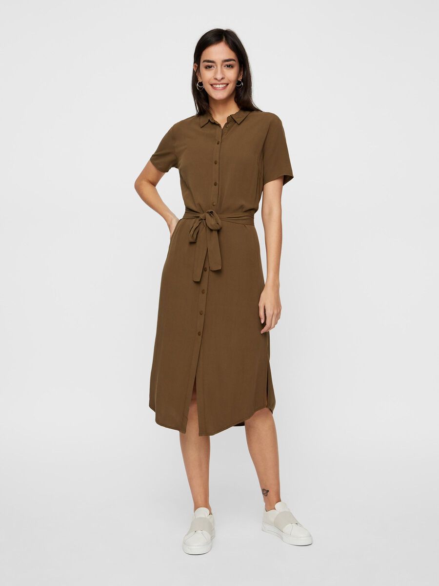 Carousel image - LONGUE ROBE-CHEMISE, Beech | 1