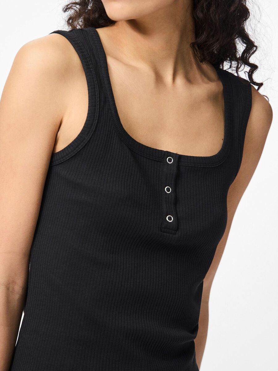 Carousel image - PCKITTE SLEEVELESS TOP, Black | 4