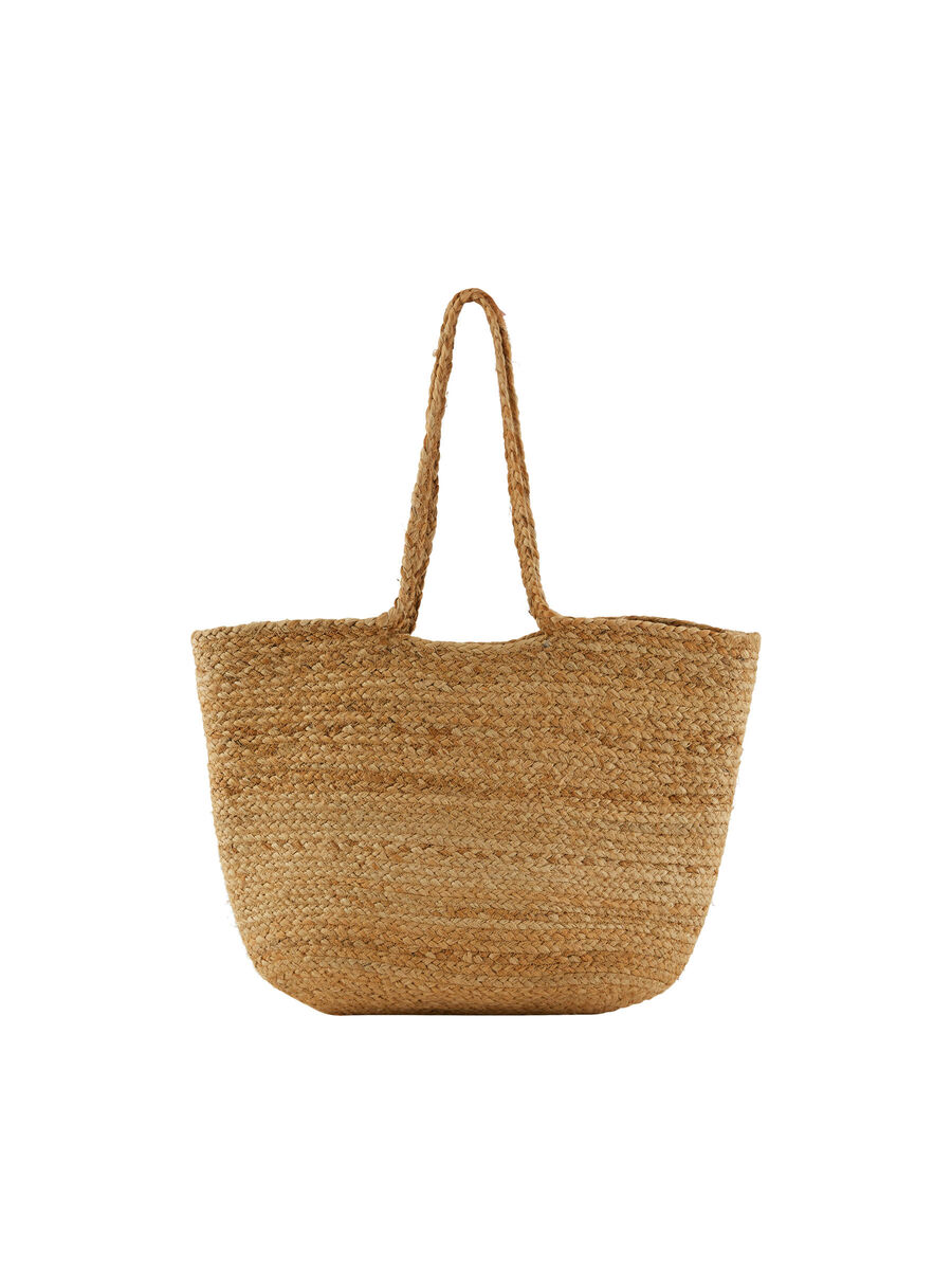 Pieces PCTALLO STRAW BAG, Nature, highres - 17114847_Nature_001.jpg