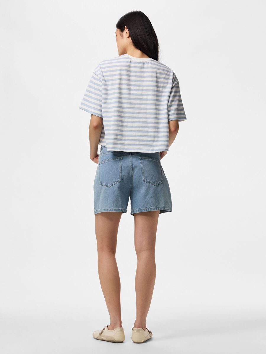 Product carousel image - PCSADIE 2/4 BOXY T-SHIRT, Cashmere Blue | 2