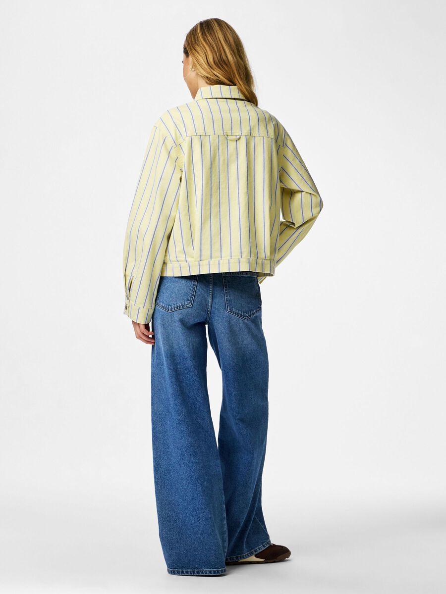 Product carousel image - PCBILLO DENIM JACKET, French Vanilla | 2