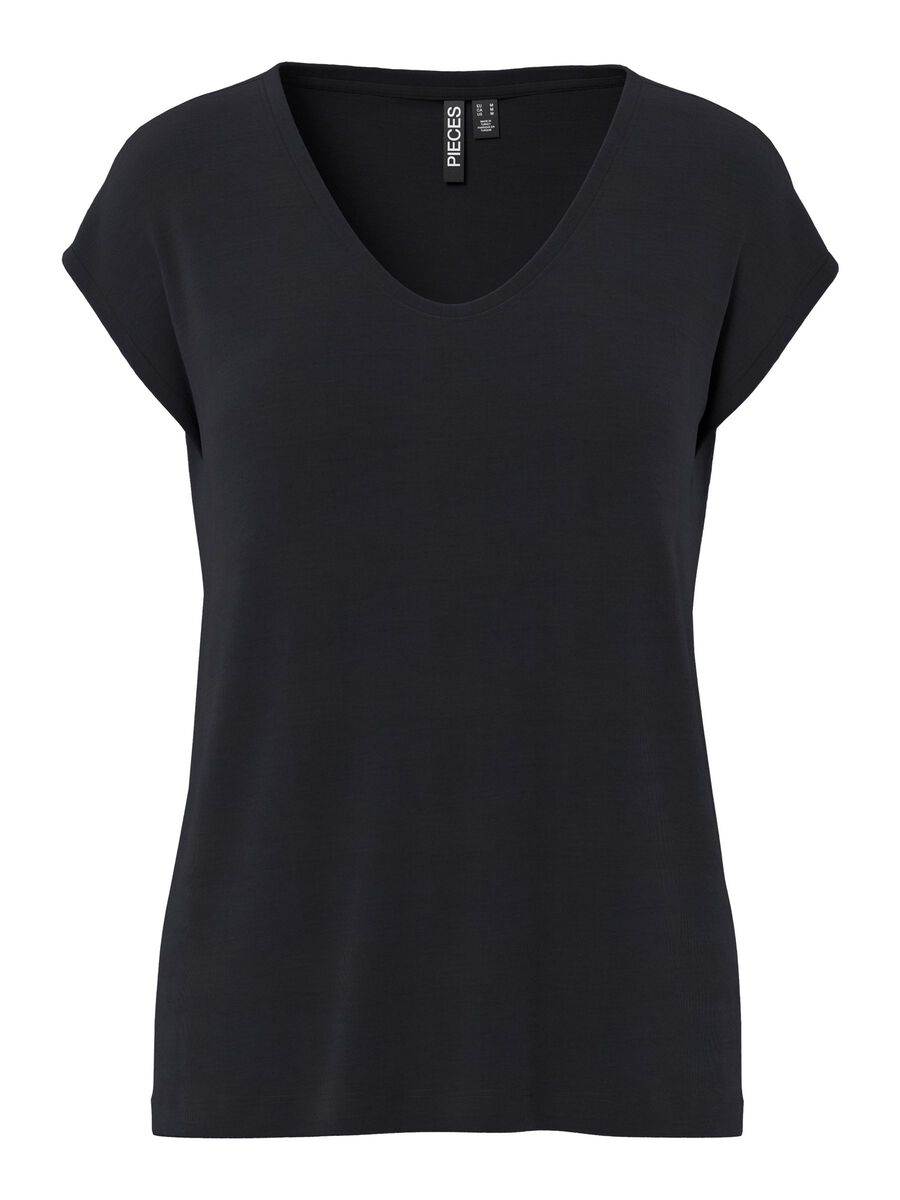 Pieces PCKAMALA T-SHIRT, Black, highres - 17095260_Black_001.jpg