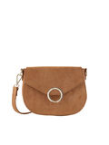 Pieces SUEDE SADDLE CROSSBODY BAG, Toasted Coconut, highres - 17104506_ToastedCoconut_008.jpg
