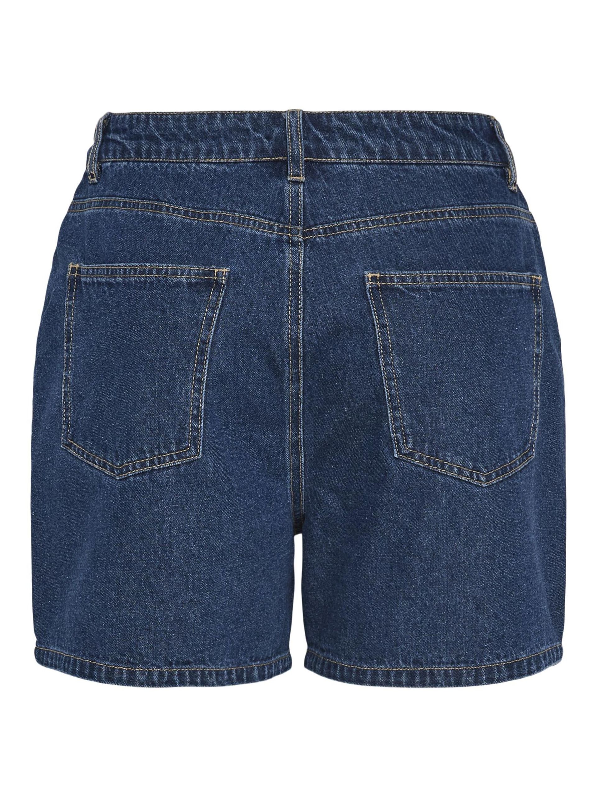 Carousel image - PCABBI MW SHORTS EN JEAN, Medium Blue Denim | 6