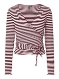 Product image thumbnail - PCLAYA WRAP TOP, Tawny Port | 1