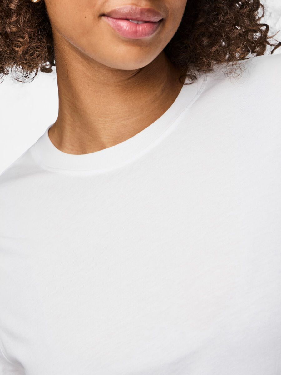 Carousel image - PCRIA COTTON T-SHIRT, Bright White | 4