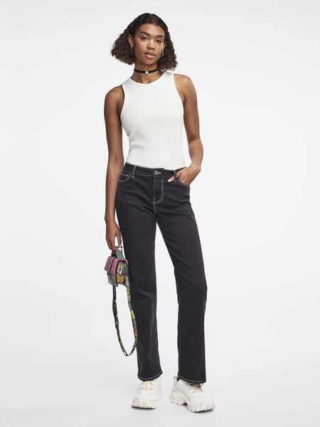 Pieces PCJOELLA TM JEAN DROIT, Black Denim, highres - 17143197_BlackDenim_1062503_005.jpg