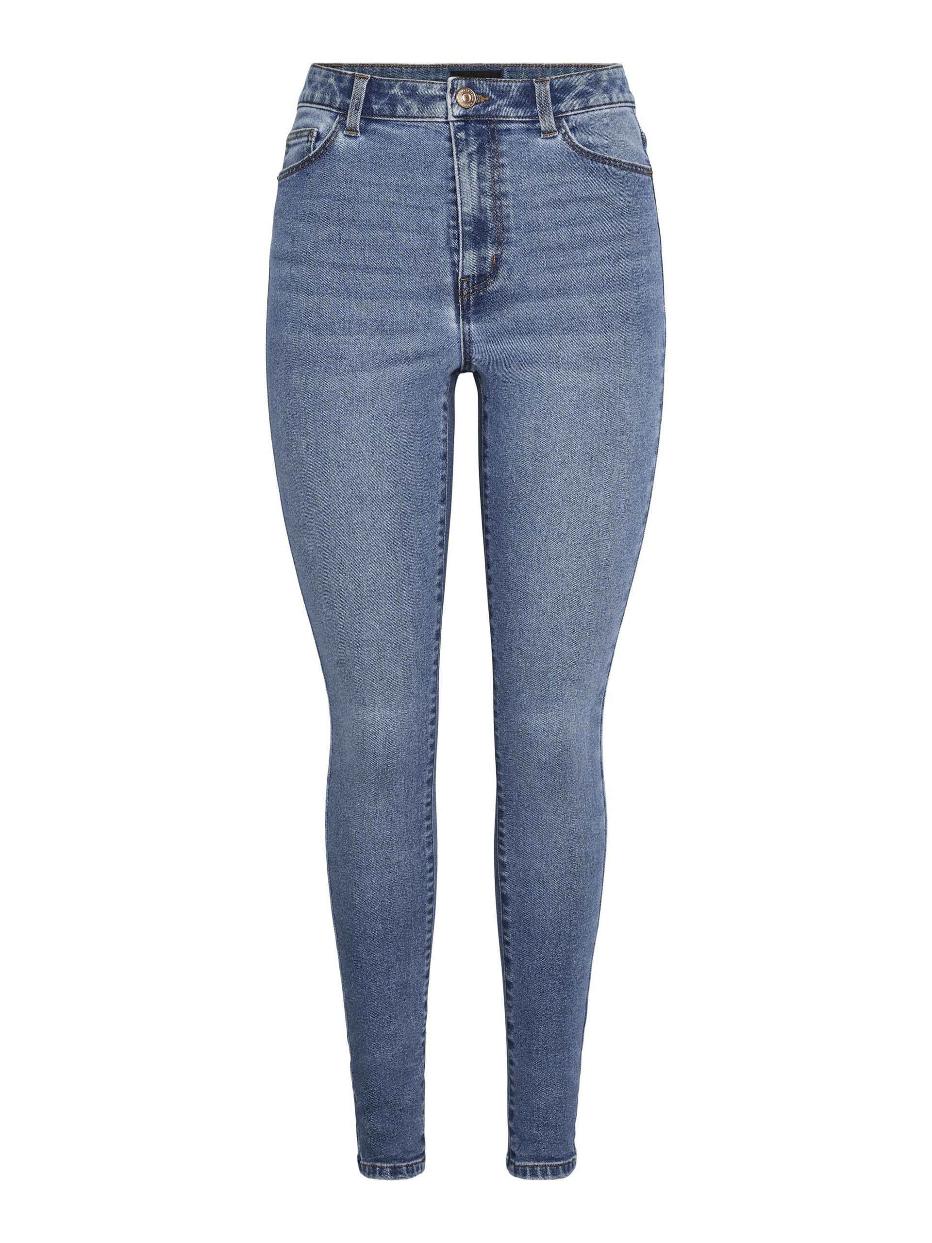 Carousel image - PCDANA HW SKINNY FIT JEANS, Medium Blue Denim | 6
