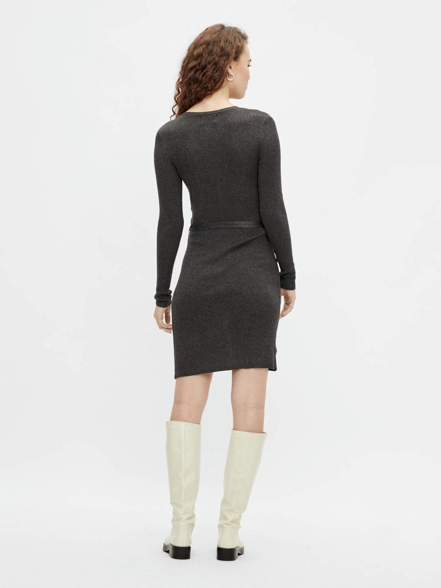 Pieces PCFRENCH KNITTED DRESS, Dark Grey Melange, highres - 17115926_DarkGreyMelange_004.jpg