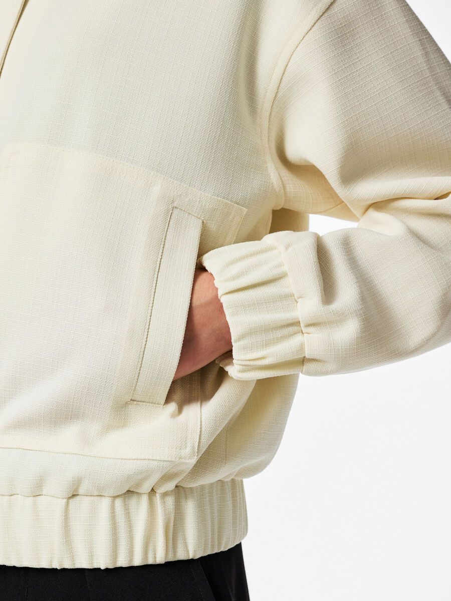 Carousel image - PCANNIE BOMBER JACKET, Whisper White | 4