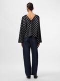 Product image thumbnail - PCJYTTA SATIN LONG SLEEVED TOP, Black | 2