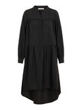 Pieces OURLET ASYMÉTRIQUE ROBE MI-LONGUE, Black, highres - 17103264_Black_001.jpg