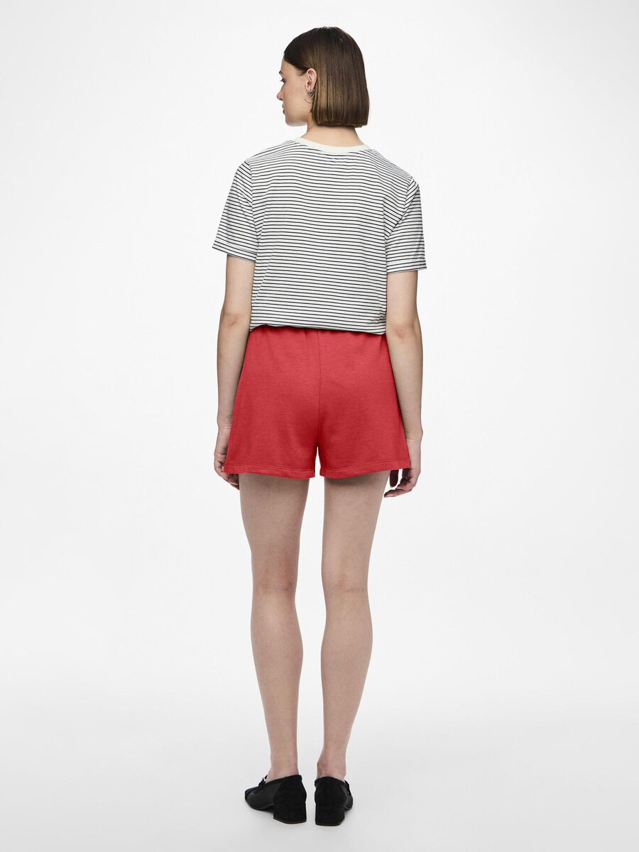 Pieces PCCHILLI SWEAT SHORTS, Poppy Red, highres - 17118868_PoppyRed_004.jpg