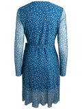 Pieces PRINTED WRAP DRESS, French Blue, highres - 17089876_FrenchBlue_628132_002.jpg