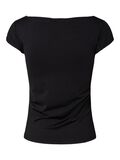 Product image thumbnail - PCMELLY U-BOOT-AUSSCHNITT T-SHIRT, Black | 2