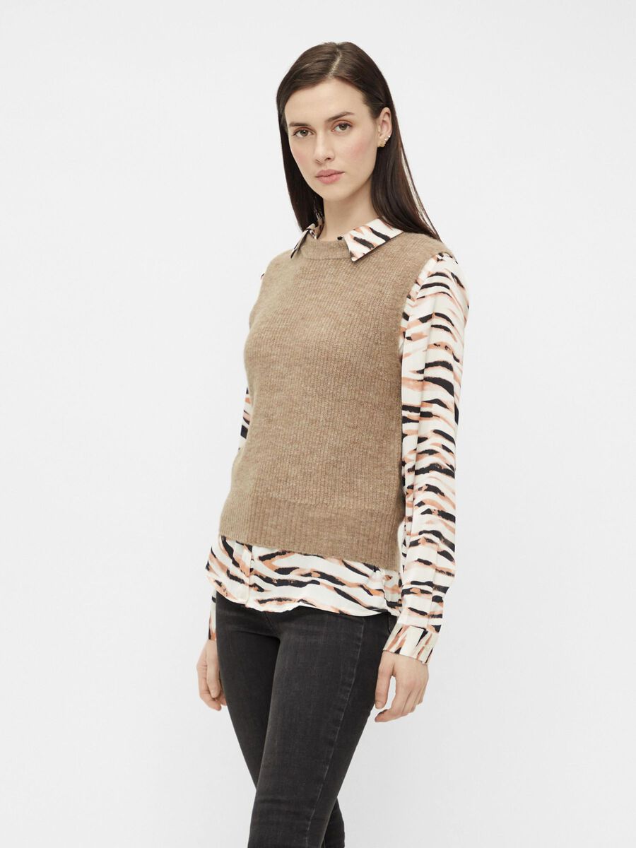 Pieces PULLOVER SENZA MANICHE, Tannin, highres - 17116811_Tannin_003.jpg